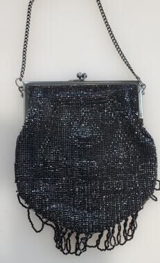 Vintage Art Deco Beaded Handbag Purse Clutch.